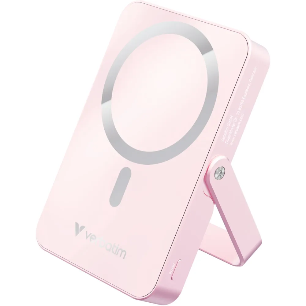 Powerbank Verbatim Charge 'n' Go 32267 - 10000 mAh, USB-C, PD 3.0, QC 3.0, Różowy