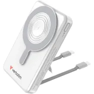 Powerbank Verbatim Charge 'n' Go Display 32273 - 10000mAh, 3x USB-C, PD 3.0, QC 3.0, Srebrny
