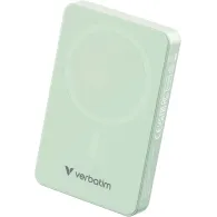 Powerbank Verbatim Charge 'n' Go Essentials 32228 - 10000 mAh, 15W magnetyczny, 20W przewodowy, USB-C, PD 3.0, QC 3.0, Zielony
