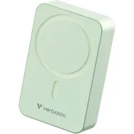 Powerbank Verbatim Charge 'n' Go Essentials 32224 - 20000 mAh, 15W magnetyczny, 20W przewodowy, USB-C, PD 3.0, QC 3.0, Zielony
