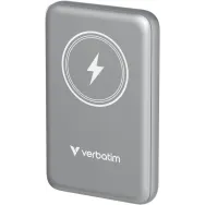 Powerbank Verbatim Charge 'n' Go 32249 - 10000 mAh, 15W magnetyczny, 20W przewodowy, USB-C, PD 3.0, QC 3.0, Szary