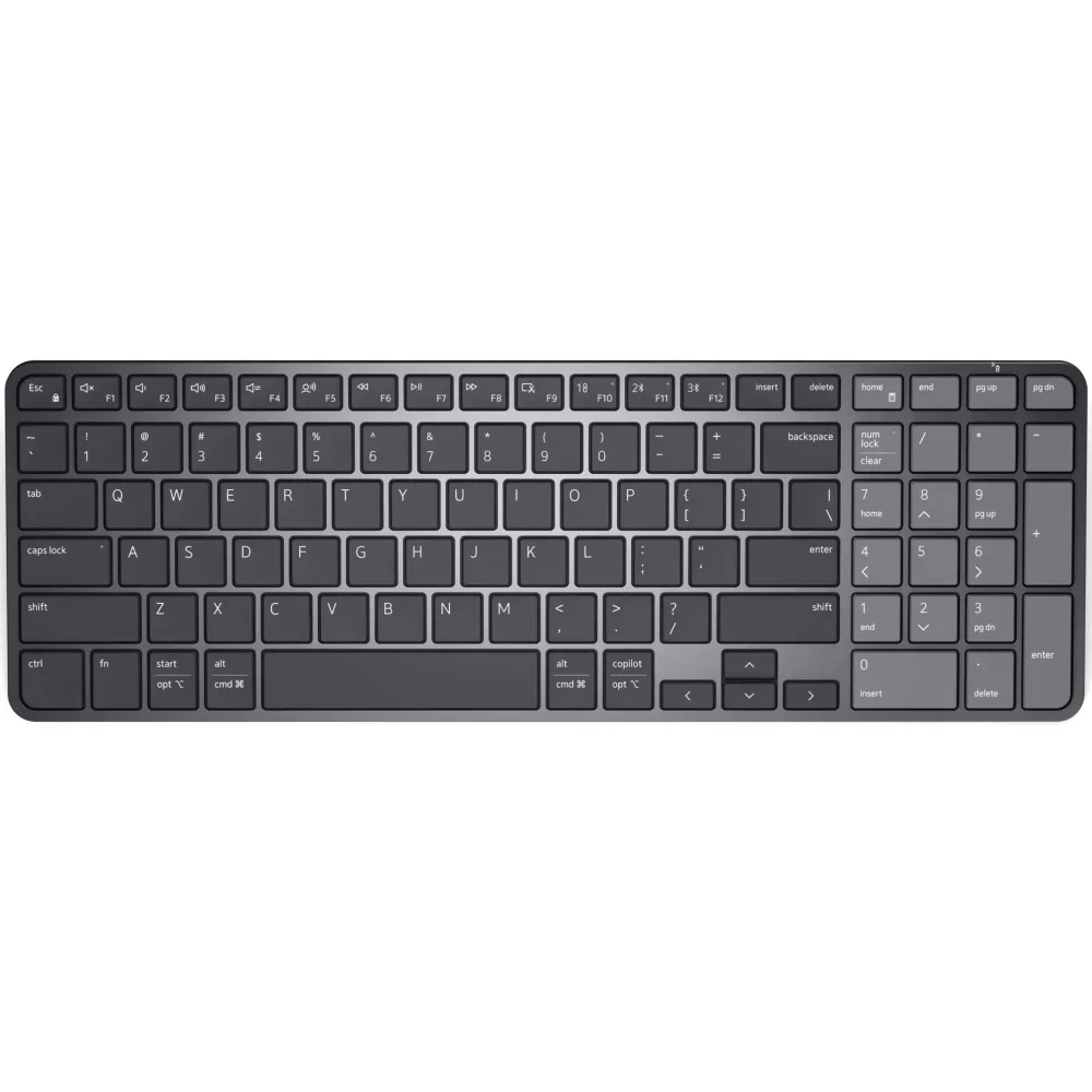 Klawiatura bezprzewodowa Dell Pro 7 Rechargeable Compact Keyboard KB746 580-BDVQ, US Int, Grafitowa | Sklep ITnes.pl, IT for BUSINESS