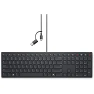 Klawiatura Dell Wired Collaboration Keyboard KB525C 580-BBTG - Ukraiński, Czarna