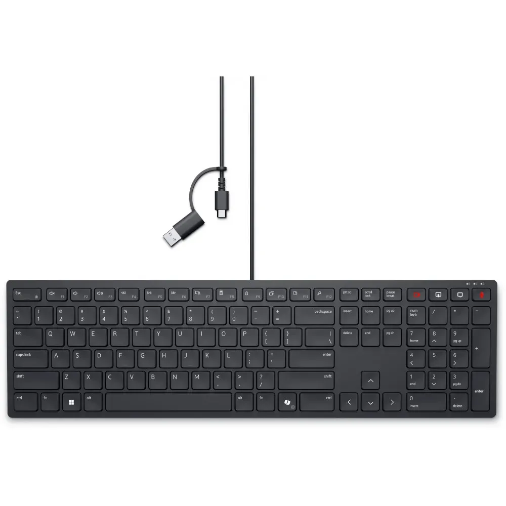 Klawiatura Dell Wired Collaboration Keyboard KB525C 580-BBTG, Ukraiński, Czarna | Sklep ITnes.pl, IT for BUSINESS