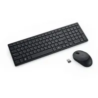 Zestaw bezprzewodowy klawiatury i myszy Dell Silent Keyboard and Mouse KM555 580-BBWJ, Ukraiński, Czarny | Sklep ITnes.pl, IT for BUSINESS