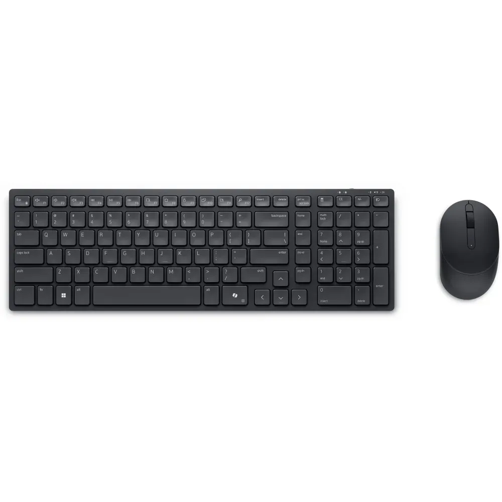 Zestaw bezprzewodowy klawiatury i myszy Dell Silent Keyboard and Mouse KM555 580-BBWJ, Ukraiński, Czarny | Sklep ITnes.pl, IT for BUSINESS