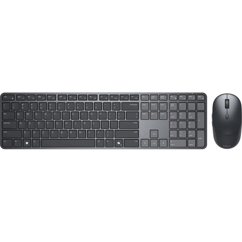 Zestaw bezprzewodowy klawiatury i myszy Dell Pro 7 Slim Keyboard and Mouse KM726 580-BDLH, Ukraiński (QWERTY), Czarny | Sklep ITnes.pl, IT for BUSINESS