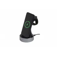 Ładowarka indukcyjna Verbatim 2-in-1 Qi Wireless Apple Watch Charger WCS-02 49555 - Czarna