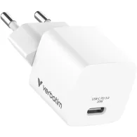 Ładowarka sieciowa Verbatim Mini GaN Charger 20W 32395 - 1x USB-C, Biała