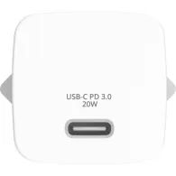 Ładowarka sieciowa Verbatim Mini GaN Charger 20W 32396 - 1x USB-C, kabel USB-C, Biała