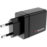 Ładowarka sieciowa Verbatim 4w1 GaN Charger 30W 49700 - 1x USB-C, 3x USB-A, Czarna