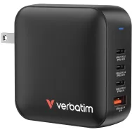 Ładowarka sieciowa Verbatim Mini GaN 165W 32216 - 3x USB-C, 1x USB-A, PD 3.0, Czarna