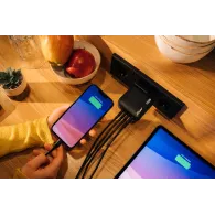 Ładowarka sieciowa Verbatim Mini GaN 165W 32216 - 3x USB-C, 1x USB-A, PD 3.0, Czarna