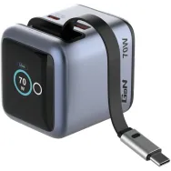 Ładowarka sieciowa Verbatim Mini GaN HDR-30-15 32059 - kabel USB-C, 1x USB-C, 1x USB-A