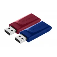 Pendrive Verbatim Go 2x 32 GB 49327 - Dwupak, USB 2.0, Czerwony, Niebieski