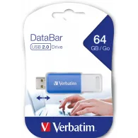 Pendrive Verbatim DataBar 64 GB 49455 - USB-A 2.0, Niebieski