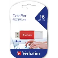 Pendrive Verbatim DataBar 16 GB 49453 - USB-A 2.0, Czerwony