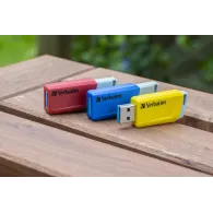 Pendrive Verbatim Store'n'Click 3x 16 GB 49306 - USB-A 3.2 Gen 1, Czerwony, Niebieski, Żółty