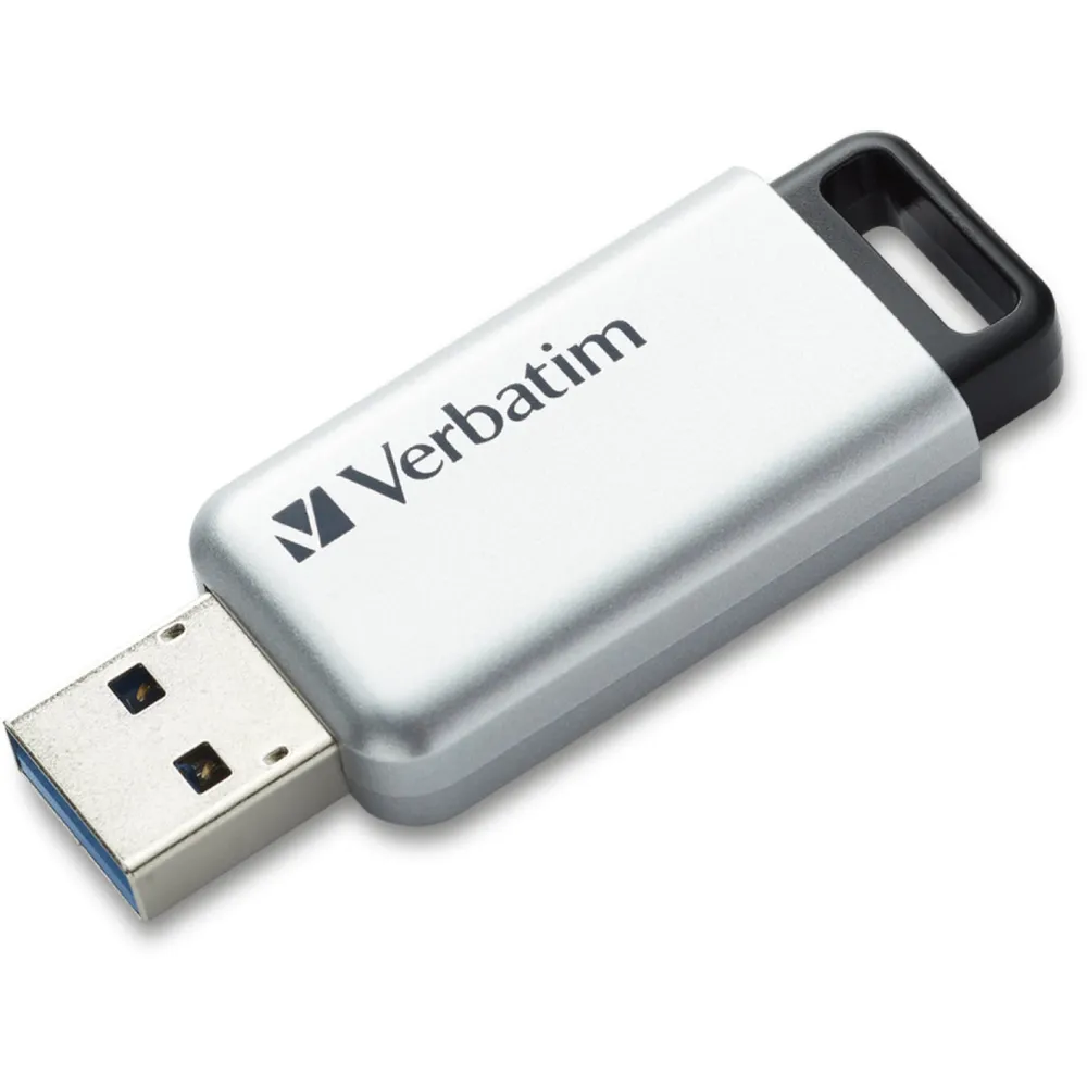 Pendrive Verbatim Secure Pro 64 GB 98666 - 256-bit AES, USB-A 3.2 Gen 1, Czarny