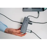 Replikator portów Verbatim USB-C Pro CMH-13 32153 - 4x USB-A 3.2, 2x USB-A 2.0, 2x USB-C 3.2 Gen 2, 2x HDMI, DP, Audio, RJ45