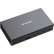 Stacja dokująca Verbatim USB-C Pro CDS-17 32172 - 3xHDMI 2xDP RJ-45 5xUSB 2xUSB-C SD microSD DC audio
