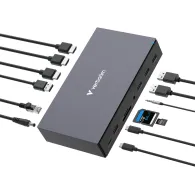 Stacja dokująca Verbatim USB-C Pro CDS-17 32172 - 3xHDMI 2xDP RJ-45 5xUSB 2xUSB-C SD microSD DC audio