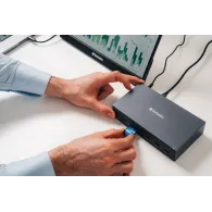 Stacja dokująca Verbatim USB-C Pro CDS-17 32172 - 3xHDMI 2xDP RJ-45 5xUSB 2xUSB-C SD microSD DC audio