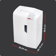 Niszczarka dokumentów HSM Shredstar X15 1030121 - ścinki 4,0x37mm, 15 arkuszy 80 g, kosz 26 l, P-4, Biała