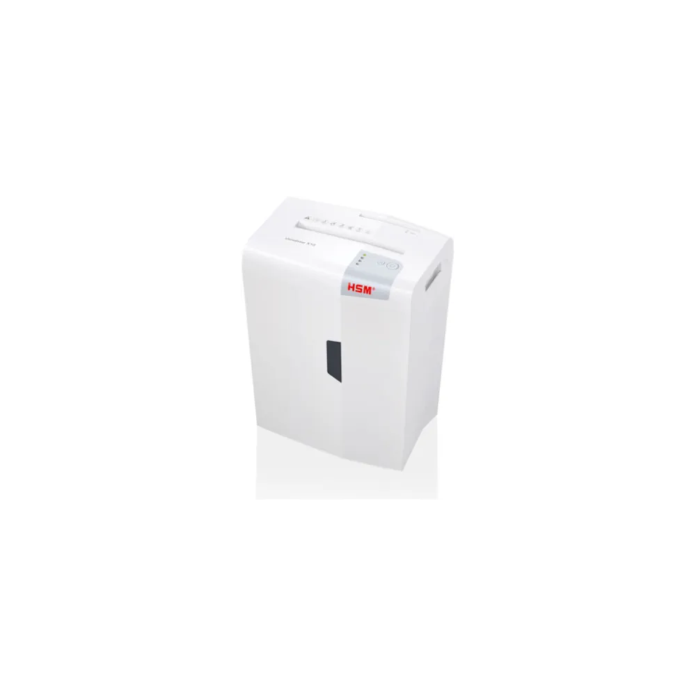Niszczarka dokumentów HSM Shredstar X8 1044121 - ścinki 4,5x30mm, 8 arkuszy 80 g, kosz 18 l, P-4, Biała