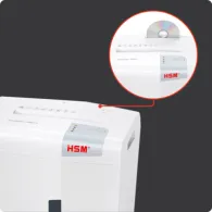Niszczarka dokumentów HSM Shredstar X6pro 1046111 - ścinki 2x15mm, 6 arkuszy 80 g, kosz 21 l, P-5, Biała