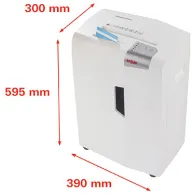 Niszczarka dokumentów HSM Shredstar X12Pro 1033121 - 2 x 15 mm, osobny mech. tnący CD, Biała
