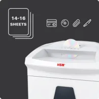 Niszczarka dokumentów HSM Shredstar B26 1803111 - ścinki 4,5 x 30mm, 14-16 arkuszy 80 g, kosz 55 l, DIN 3, Biała