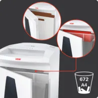 Niszczarka dokumentów HSM Shredstar B26 1803111 - ścinki 4,5 x 30mm, 14-16 arkuszy 80 g, kosz 55 l, DIN 3, Biała