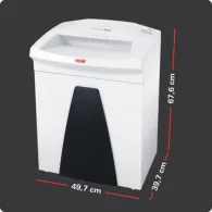 Niszczarka dokumentów HSM Shredstar B26 1803111 - ścinki 4,5 x 30mm, 14-16 arkuszy 80 g, kosz 55 l, DIN 3, Biała
