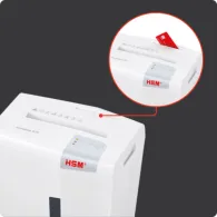 Niszczarka dokumentów HSM Shredstar S10 1042121 - paski 6mm, 10 arkuszy 80 g, kosz 18 l, P-2, Biała