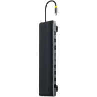 Stacja dokująca Baseus EliteJoy EH3 hub 12w1 USB-C B0114200 - 2x HDMI, DP, 2x USB-C, 2x USB-A, RJ45, Szara