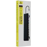 Stacja dokująca Baseus EliteJoy EH3 hub 12w1 USB-C B0114200 - 2x HDMI, DP, 2x USB-C, 2x USB-A, RJ45, Szara