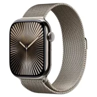 Smartwatch Apple Watch 10 MWYC3ET/A - 46 mm, GPS + Cellular, naturalny tytan z bransoletą mediolańską z naturalnego tytanu, M|L