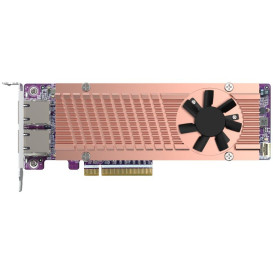 Qnap QM2-2P410G2T - 2x M2 2280 NVMe, 2x 10Gbps LAN, PCIe Gen4 x8 - zdjęcie 3