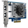 Karta sieciowa Qnap QXG-10G2T-X710 - 2x 10Gbps RJ45, PCIe Gen 3 x4 - zdjęcie 1