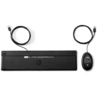 Zestaw myszy i klawiatury HP Wired Desktop 320MK 9SR36UT - USB, US, Klawiatura wyspowa, Mysz optyczna, Czarny