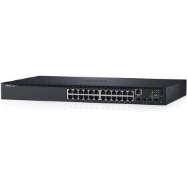 Switch zarządzalny Dell N1524P PoE+24x1GbE+4x10GbE SFP+fixed port DNN1524P - Rack 1U, 24 x LAN 10/100/1000 Mbps