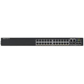 Switch zarządzalny Dell EMC PowerSwitch N2224PX-ON DNN2224PX - 24 x 2.5 GbE, 4 x 25 GbE, 2 x 40 GbE Stacking, 1 x AC PSU, PoE