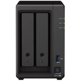 Serwer NAS Synology Desktop Plus DS723AB - Tower/AMD Ryzen R1600/2 GB RAM/4 TB/2 wnęki/2 x M.2/hot-swap/3 lata Carry-in