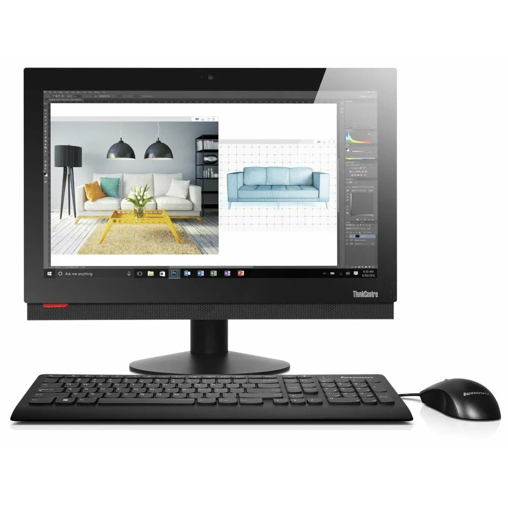 Komputer All-in-One Lenovo ThinkCentre M810z 10NY0001PB, i5-7400, 21,5" FHD, 8GB, 1TB, Czarny, DVD, Win10 Pro, 3 lata OS | Sklep
