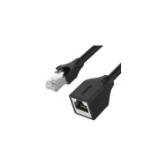 Kabel przedłużacz Unitek Ethernet RJ-45 CAT.6 STP C1896BK-0.5M, 50 cm, Czarny | Sklep ITnes.pl, IT for BUSINESS