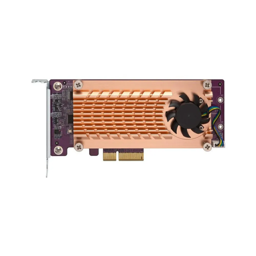 QNAP QM2-2P-244A, 2-portowa karta rozszerzeń PCle NVMe M.2 22110, 2280 | Sklep ITnes.pl, IT for BUSINESS
