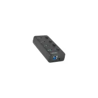 Hub Natec 4x USB-A 3.0 - 4 porty, Czarny - NHU-1557 | Sklep ITnes.pl - IT for BUSINESS