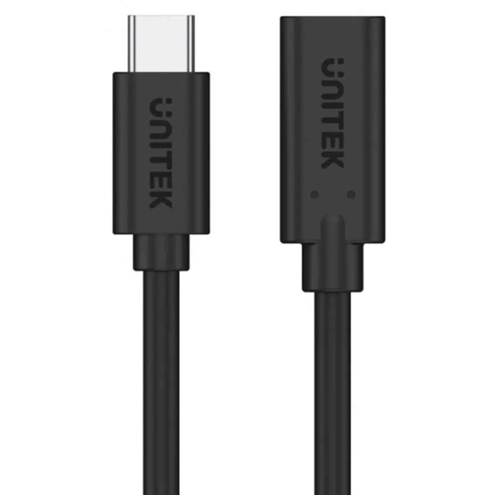 Kabel przedłużacz Unitek USB-C PD 20V/5A 4K C14086BK, 0,5m, 10Gbps, 60Hz, Czarny | Sklep ITnes.pl, IT for BUSINESS