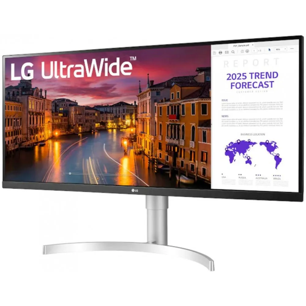 Monitor LG 34WN650-W.AEU - 34"/2560x1080/21:9/IPS/FreeSync/5 ms/Czarno-białe